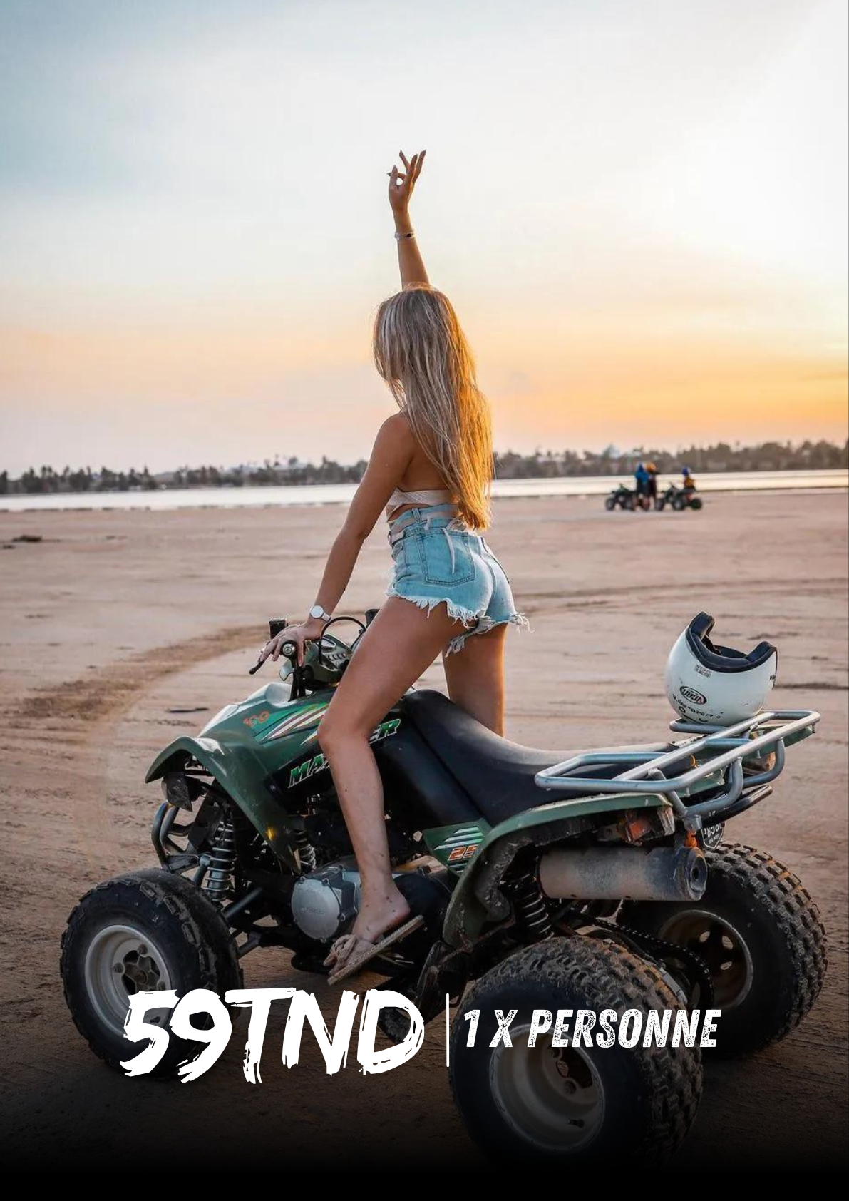 Quad Trip 1h30 Campagne & Lagune à Djerba