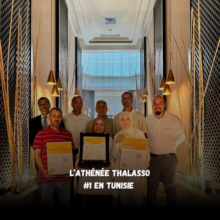 L’Athénée Thalasso & Spa de Djerba remporte le prestigieux National Award AQUA CHECK 2023-2024
