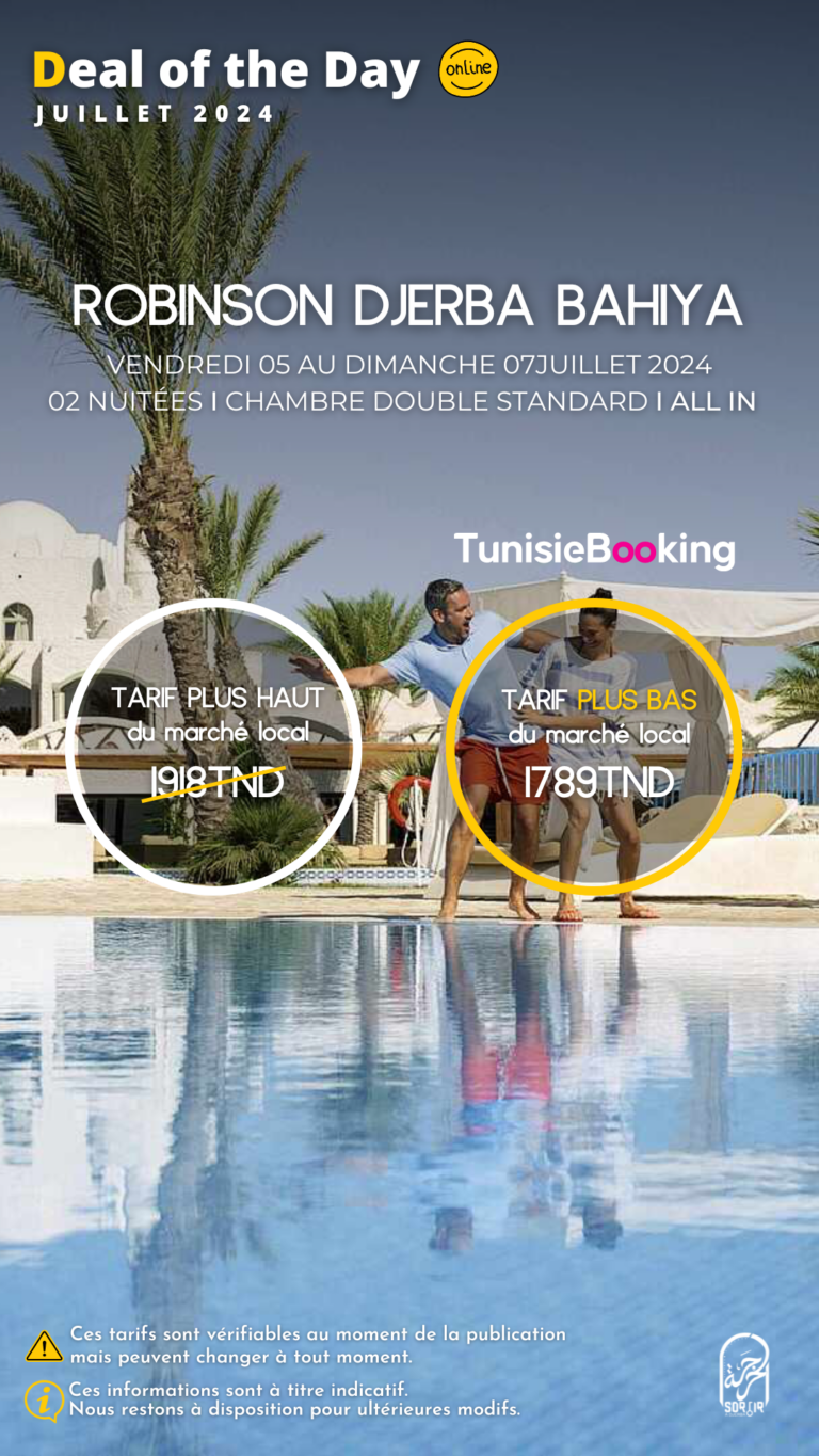 Deal Of The Day Djerba : Hôtel Robinson Djerba Bahiya