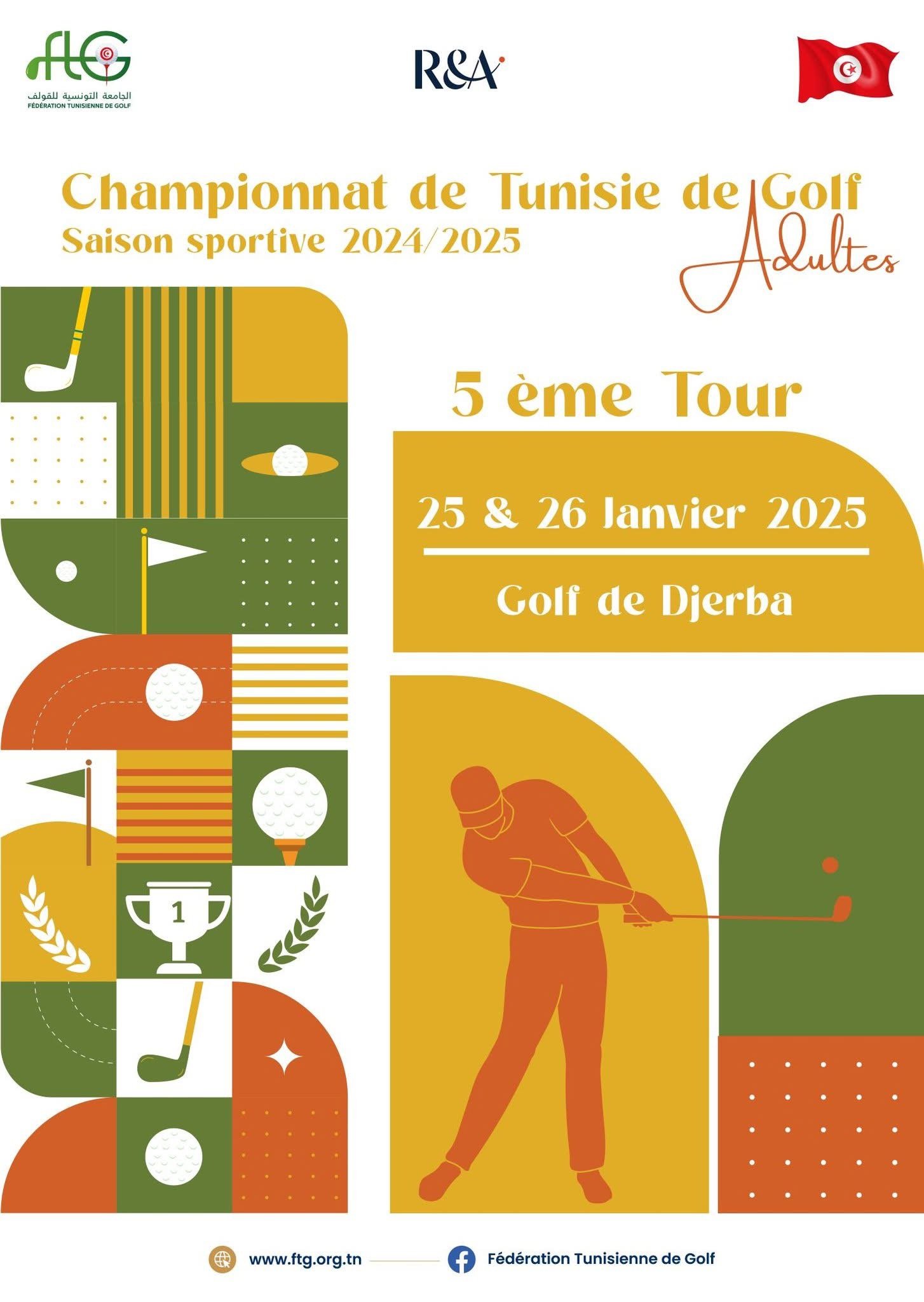Djerba Golf Club : Championnat de Tunisie I 5ème Tour - Adultes