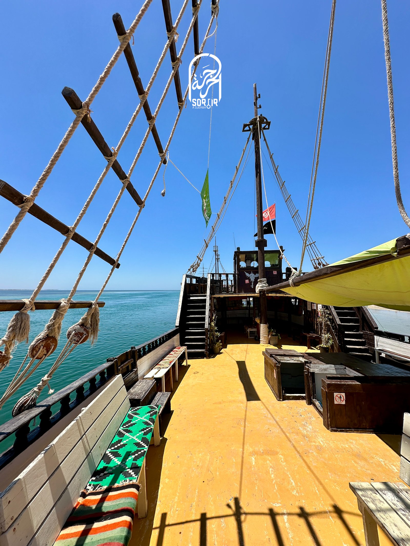 île des Flamants Roses en Bateau avec Albatros - Odyssée - Alyssa à Djerba I Menu Pêcheur – Image 15