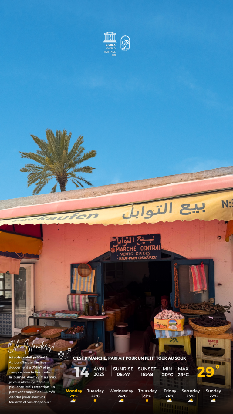 Météo Djerba lundi 14.04.2025