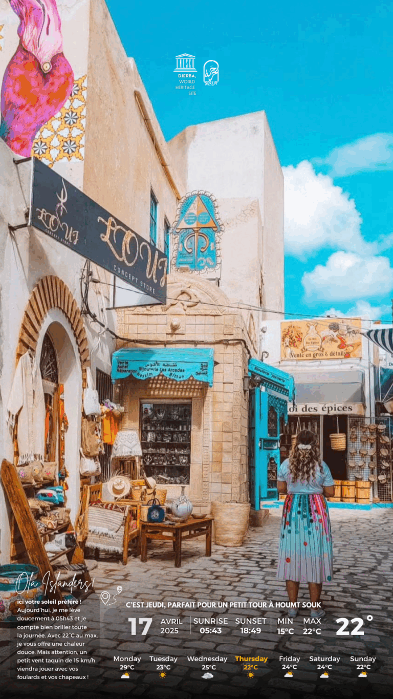 Météo Djerba jeudi 17.04.2025