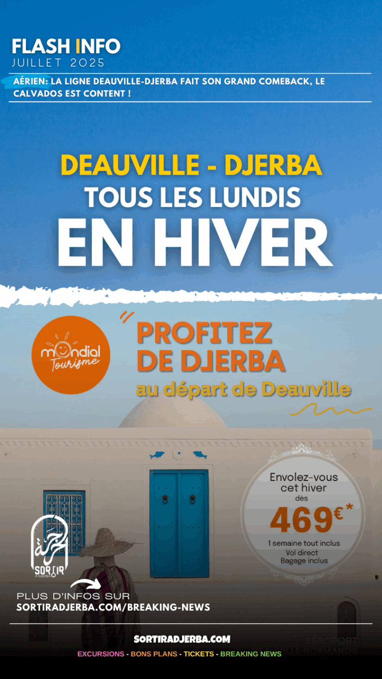 La Ligne Deauville-Djerba fait son grand comeback, le Calvados est content !