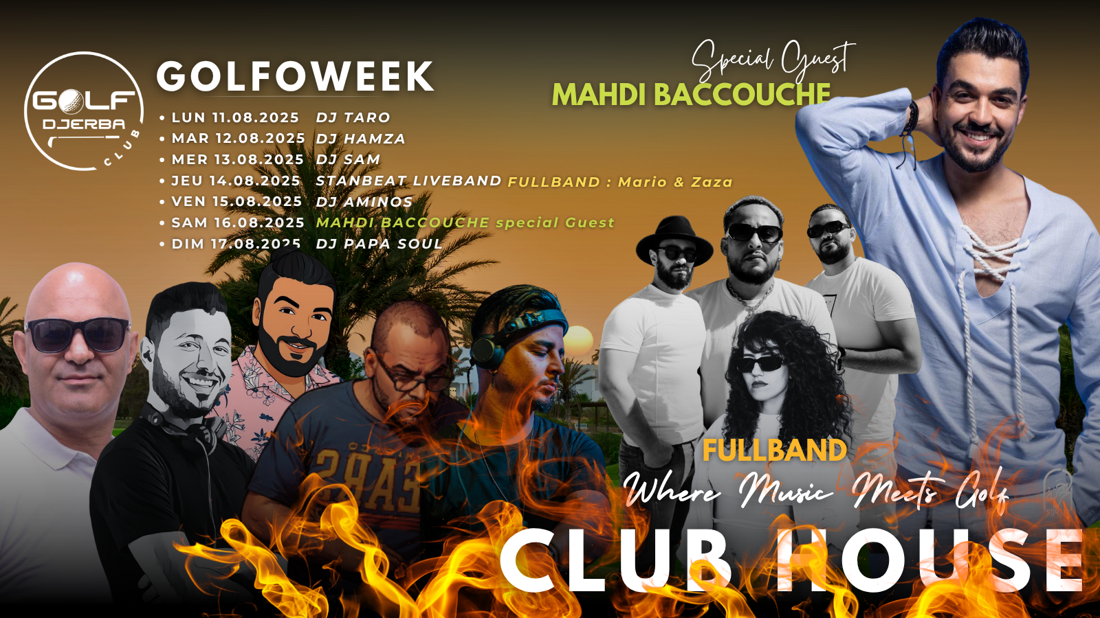 le programme de la semaine au Djerba Golf Club - event sortiradjerba