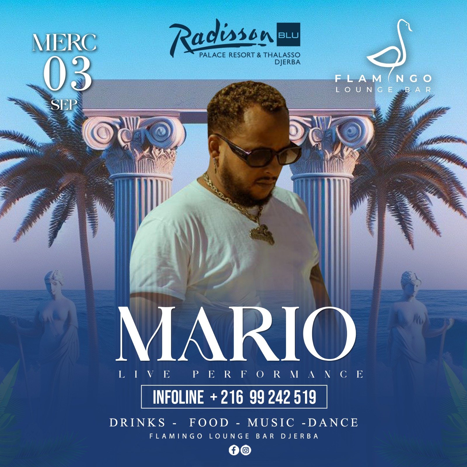 Flamingo Lounge Bar - Radisson Blu Djerba : Mario - Live Performance