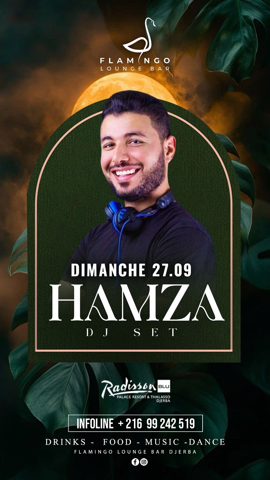Hamza Bar Rinas Flamingo Lounge Bar - Radisson Blu Djerba : Dj Hamza - Sortir à Djerba