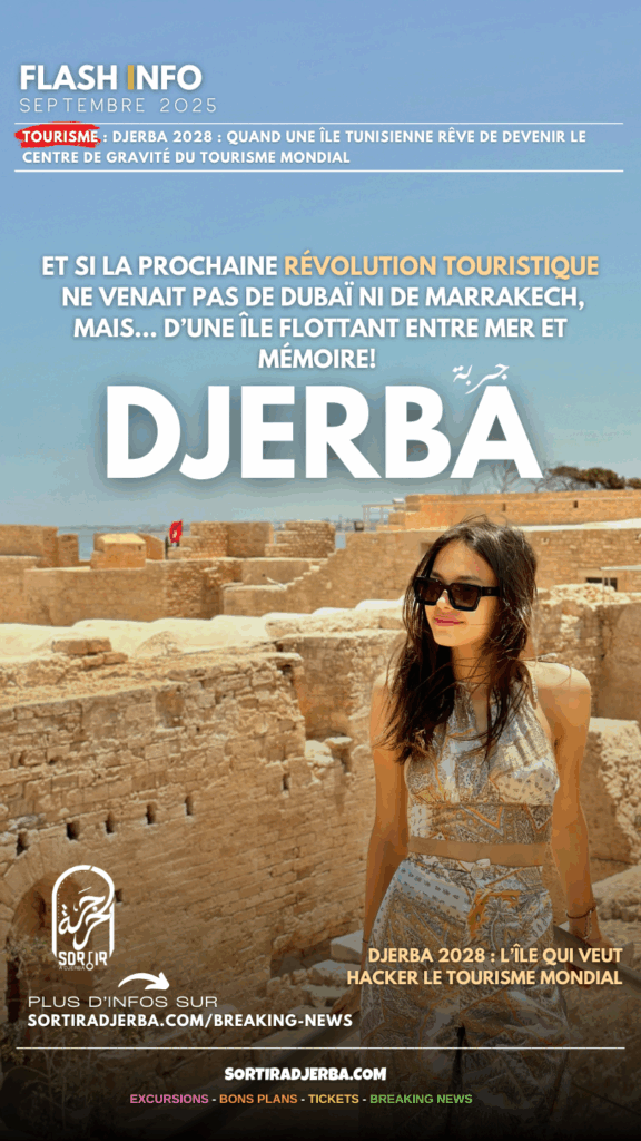 Djerba 2028 : quand une île tunisienne rêve de devenir le centre de gravité du tourisme mondial