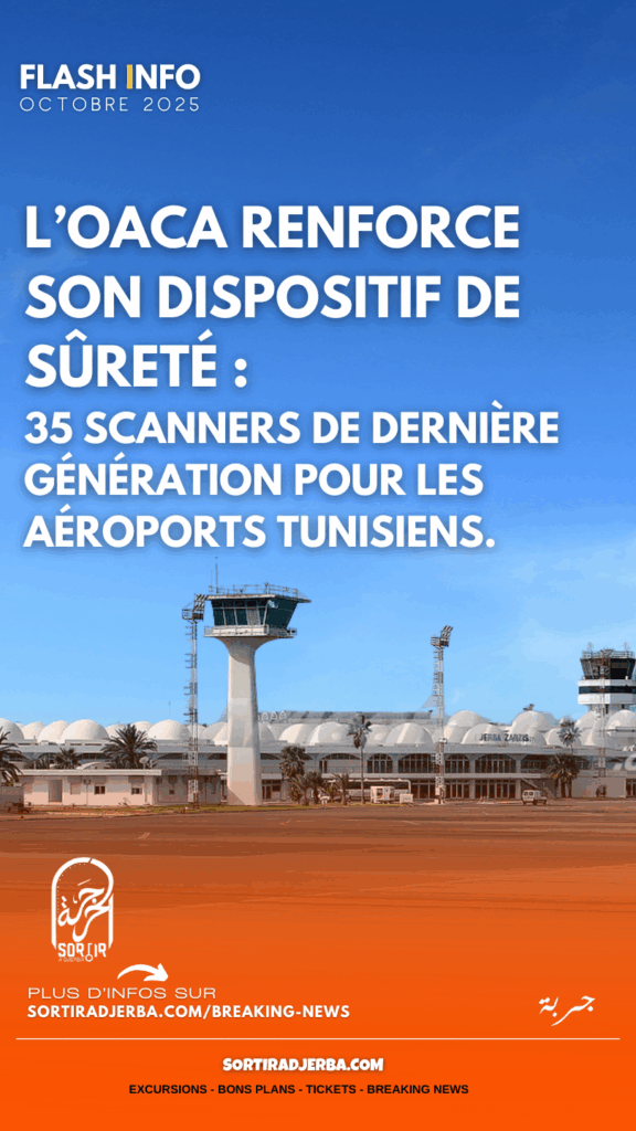 L’OACA RENFORCE SON DISPOSITIF DE SÛRETÉ : 35 SCANNERS DE DERNIÈRE GÉNÉRATION POUR LES AÉROPORTS TUNISIENS.