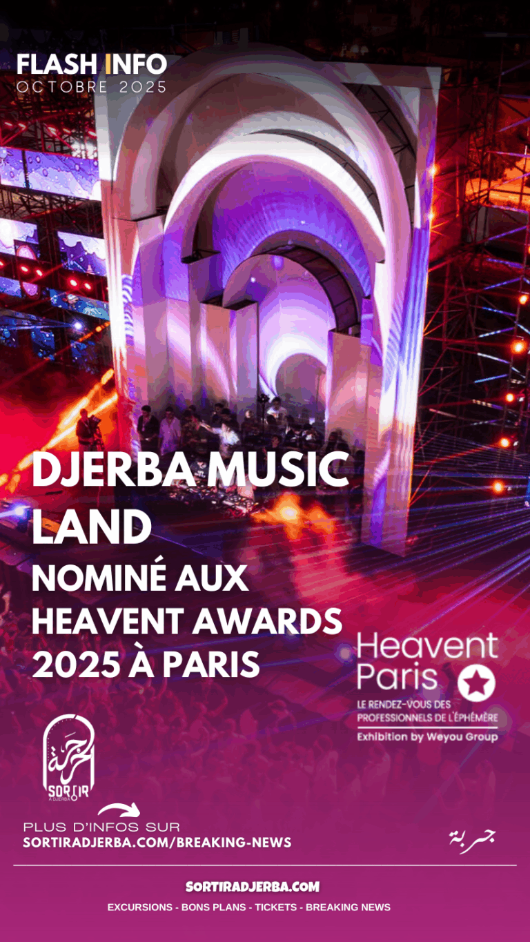 Djerba Music Land touche les étoiles : l’île des rêves en compétition aux Heavent Festival Awards 2025