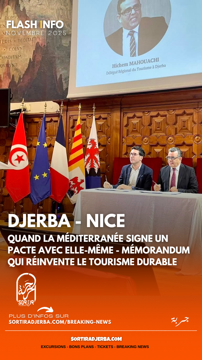 Djerba - Nice : Quand la Méditerranée signe un pacte avec elle-même