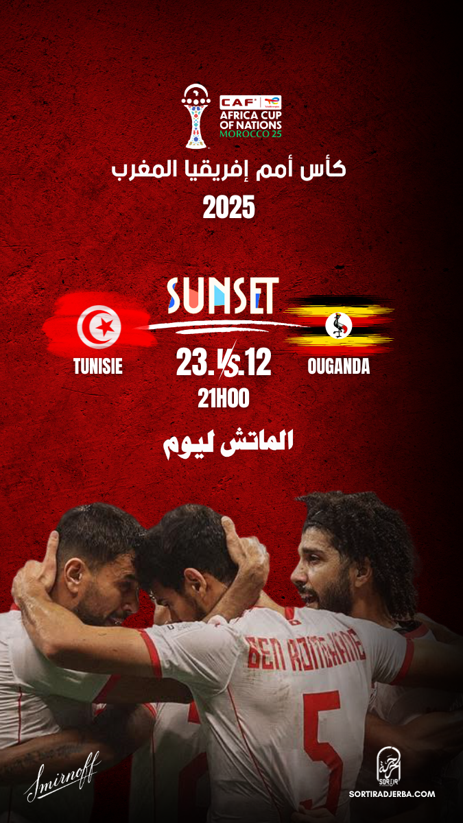 Sunset Beach Djerba : Tunisie vs Ouganda CAN 2025
