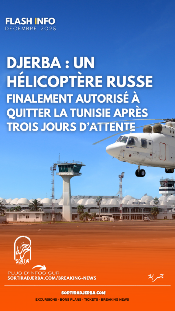 Trois jours d’attente à Djerba : un hélicoptère russe finalement autorisé à quitter la Tunisie