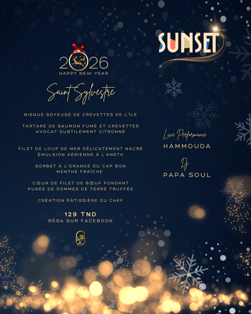 Le Réveillon 2026 au Sunset Beach Djerba