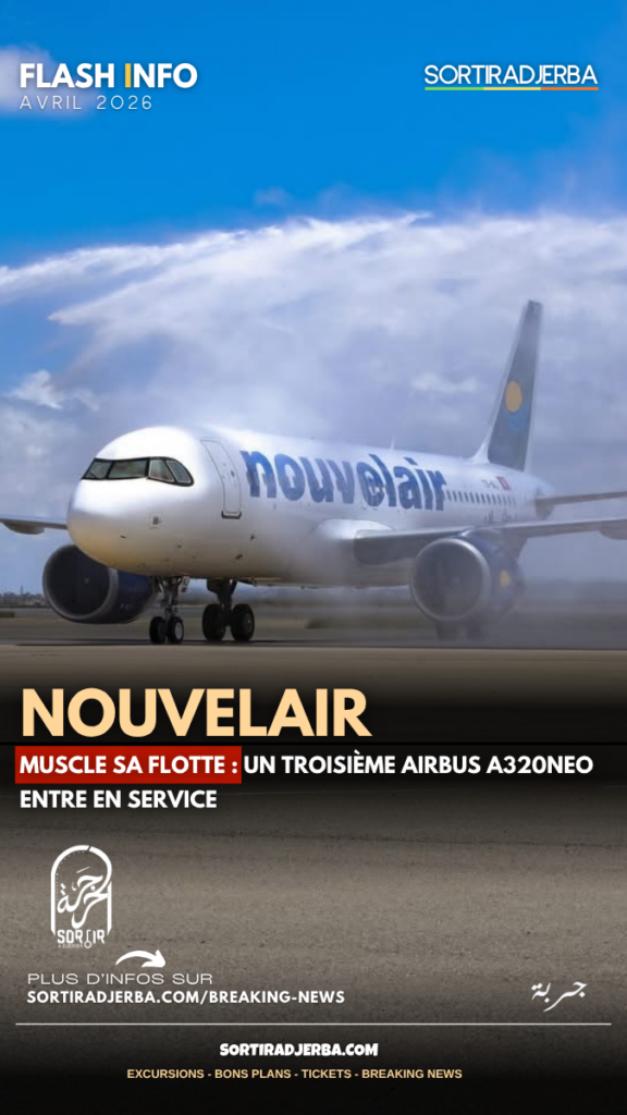 Nouvelair muscle sa flotte : un troisième Airbus A320neo entre en service
