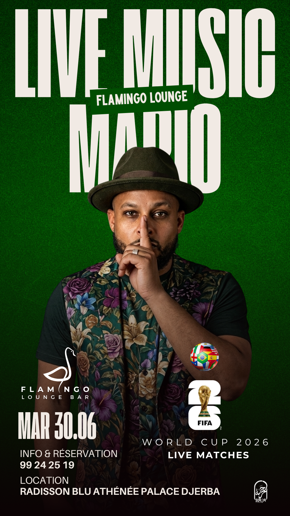 Flamingo Lounge Bar - Radisson Blu Djerba : Mario - Live Performance