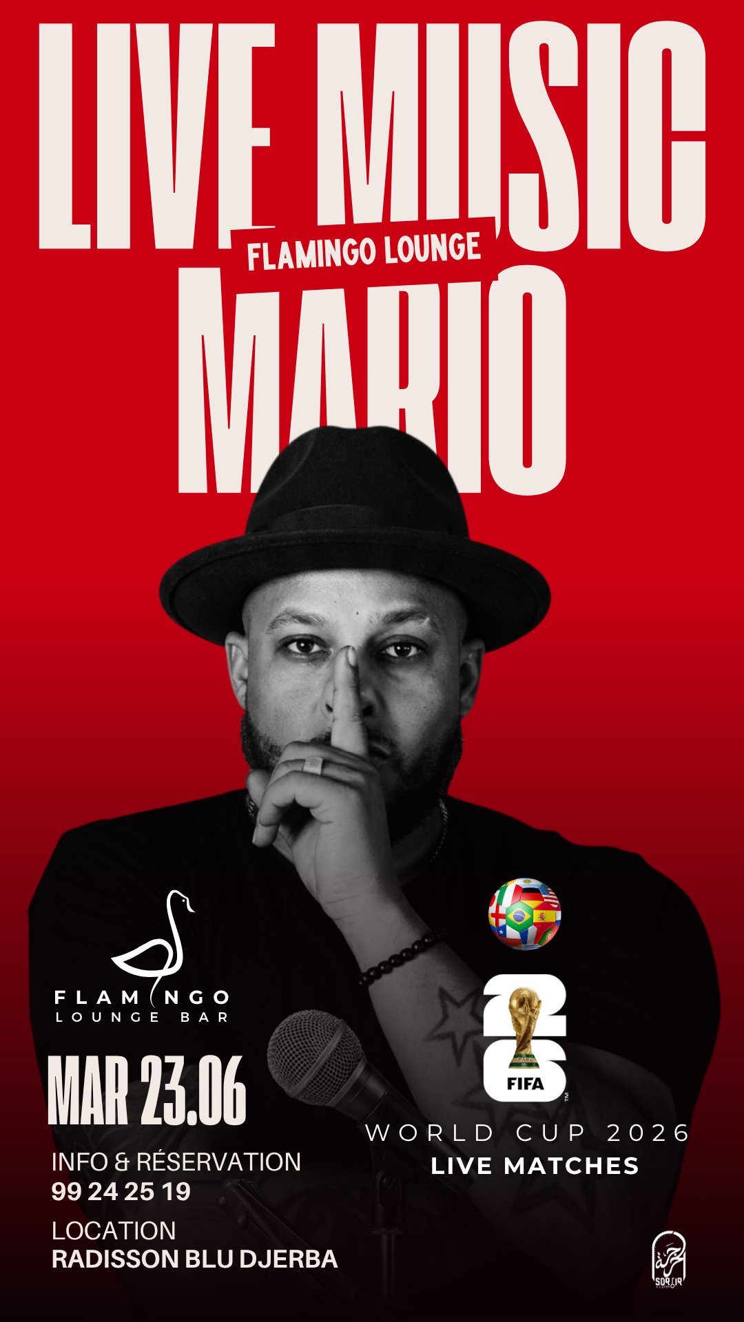 Flamingo Lounge Bar - Radisson Blu Djerba : Mario - Live Performance