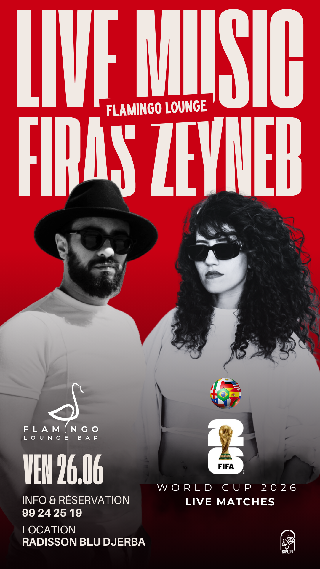 Flamingo Lounge Bar - Radisson Blu Djerba : Firas & Zeyneb - Live Performance