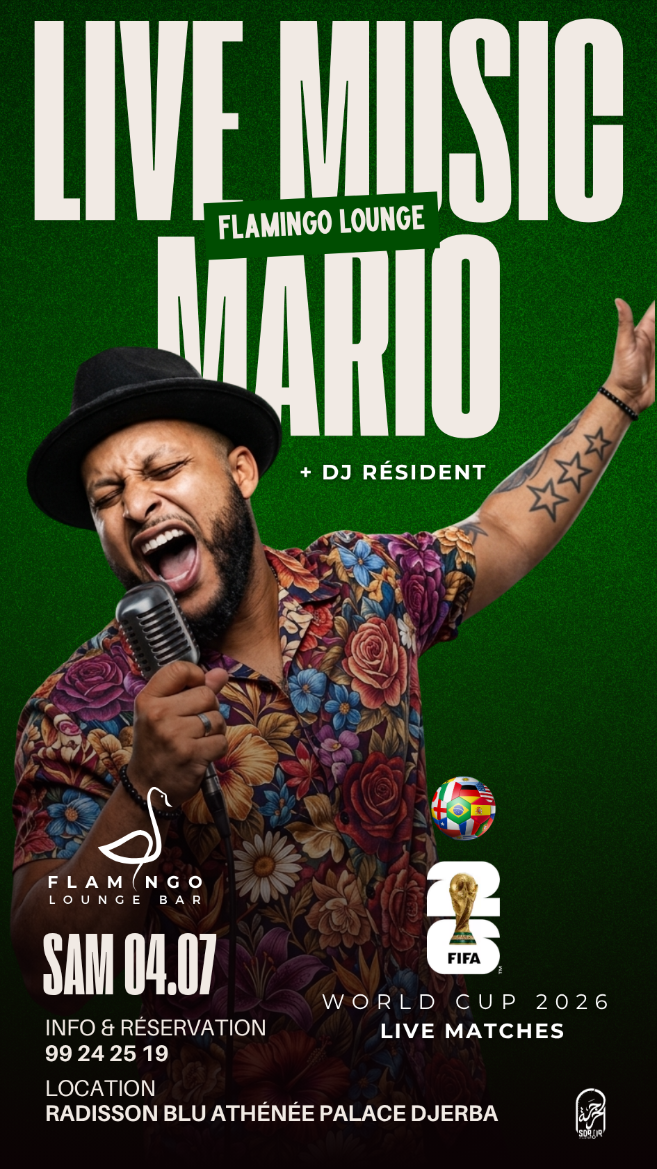 Flamingo Lounge Bar - Radisson Blu Djerba : Mario - Live Performance