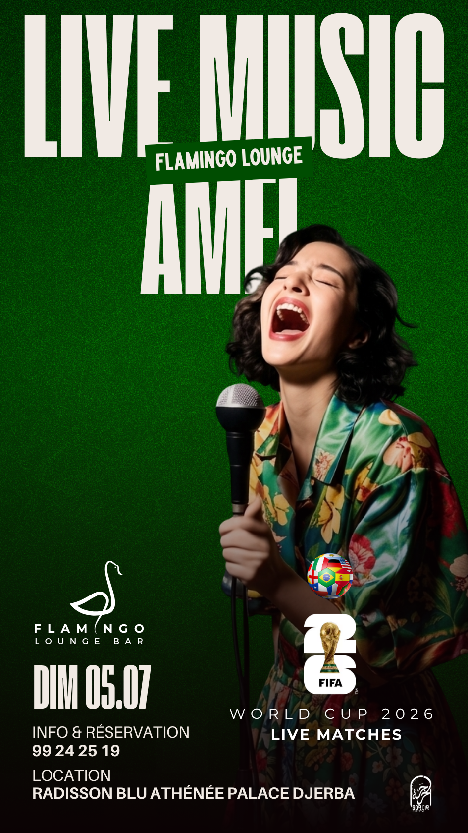 Flamingo Lounge Bar - Radisson Blu Djerba : Amel - Live Performance