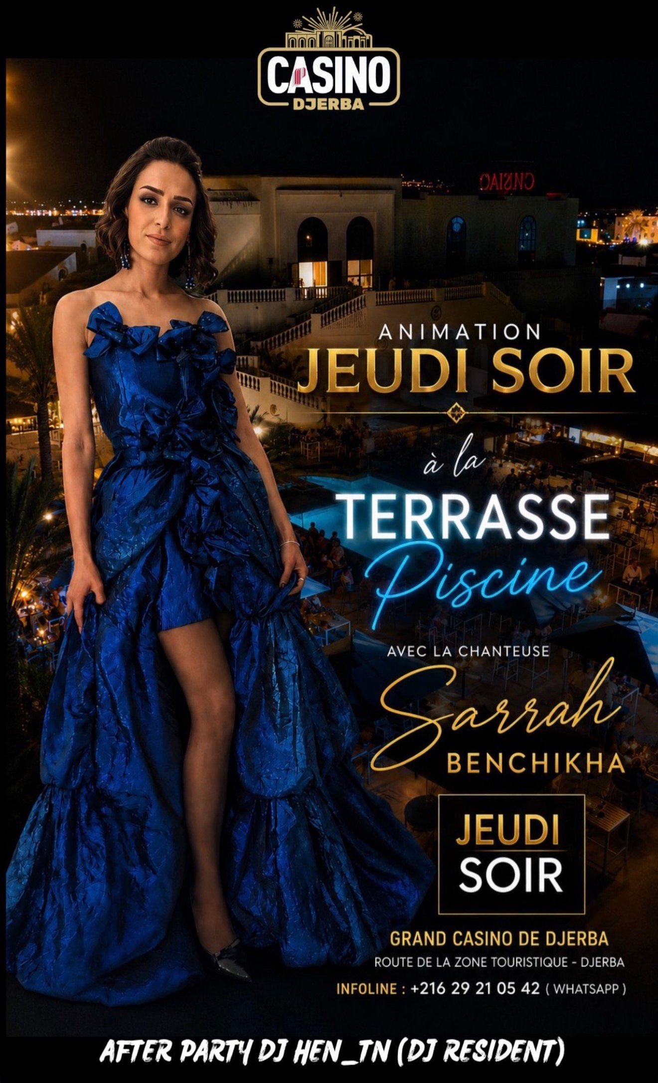 Le Grand Casino Djerba : Sarah Bench - Live Performance