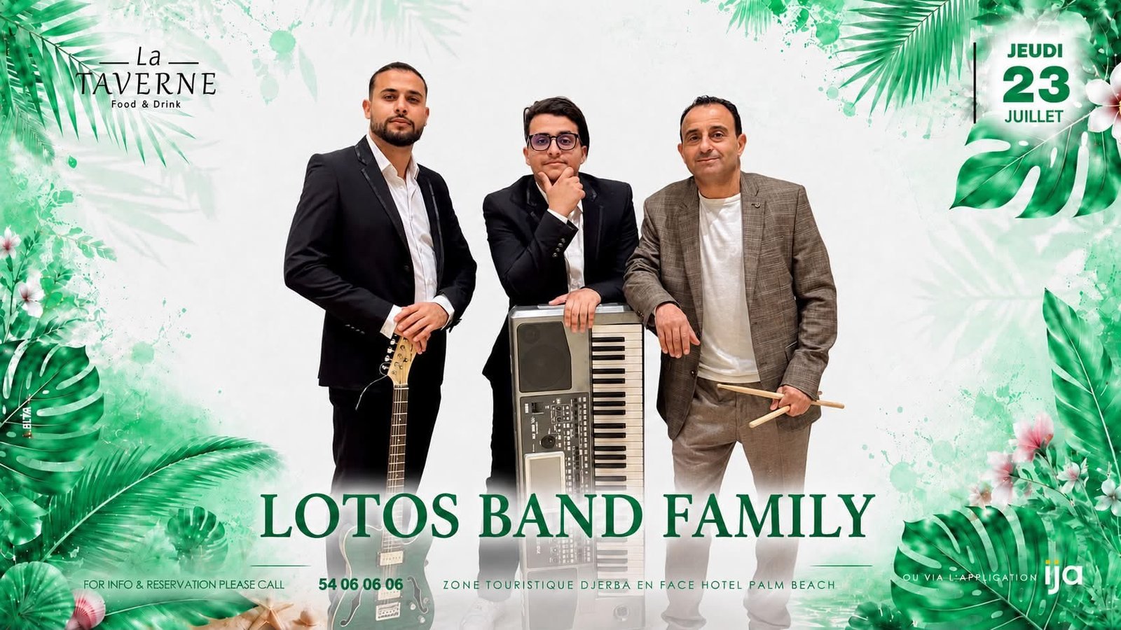 Taverne Djerba : Lotos Hand Family - Live Performance