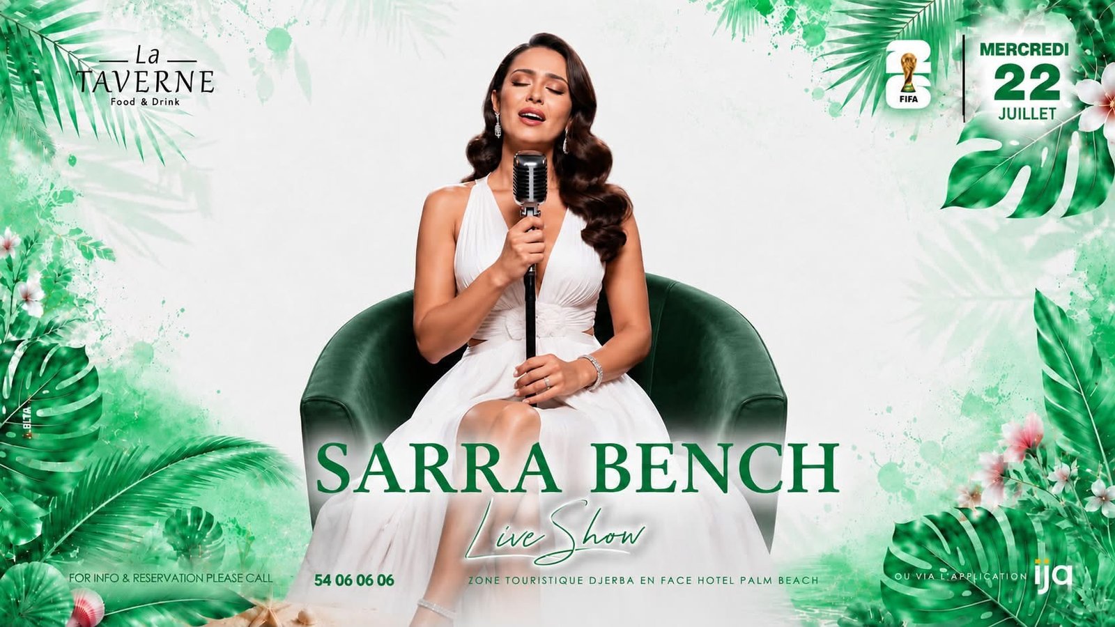Taverne Djerba : Sarah Bench - Live Performance