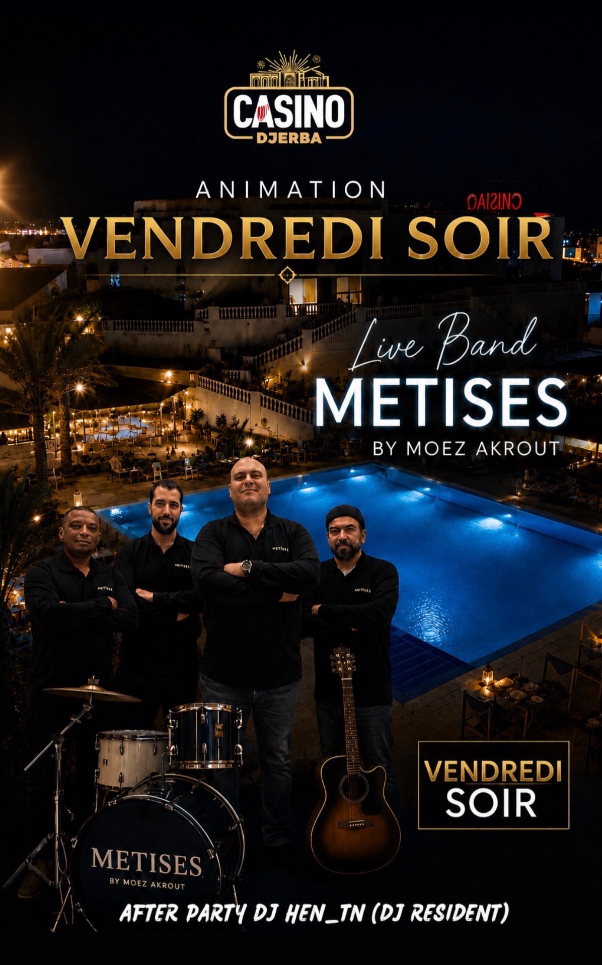 Le Grand Casino Djerba : Meteses Band - Live Performance