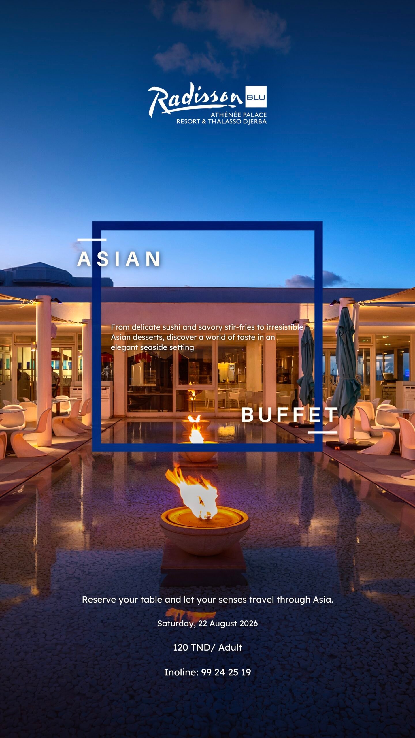 Asian Buffet au Radisson Blu Athénée Palace Djerba