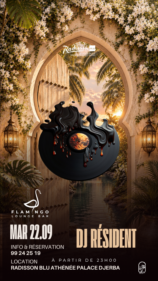 Flamingo Lounge Bar - Radisson Blu Djerba : Dj Résident