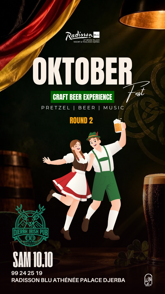 Djerba Irish Pub - Radisson Blu Djerba : Oktober Fest 2026 round 2