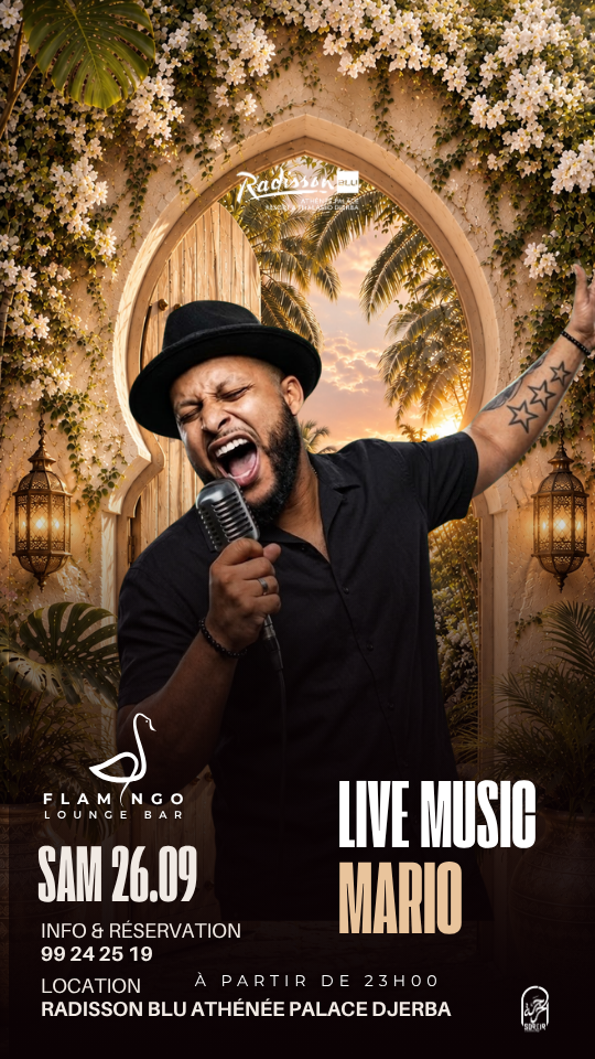 Flamingo Lounge Bar - Radisson Blu Djerba : Mario - Live Performance