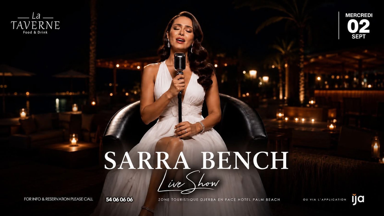 Taverne Djerba : Sarah Bench - Live Performance