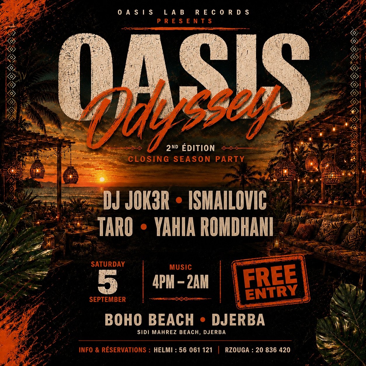 Boho Beach Djerba : Oasis Odyssée - Closing Season Party